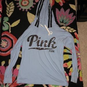 Hooded Long sleeve T shirt